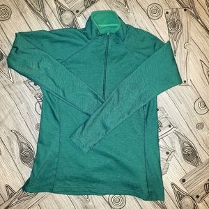 Patagonia Teal XL 1/4 zip capilene shirt